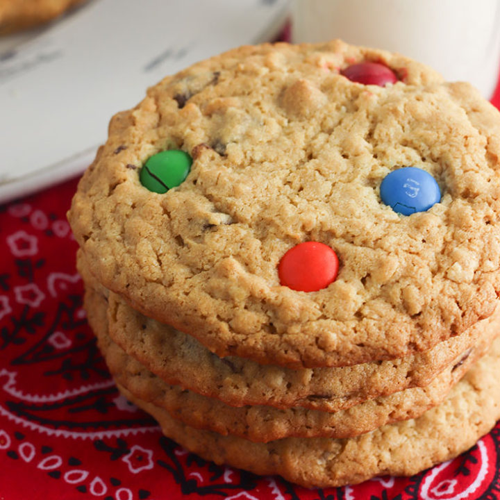 Baked Gluten Free Peanut Butter Oatmeal Cookies