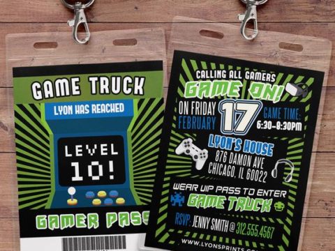 Image for Video Game Truck Invitation