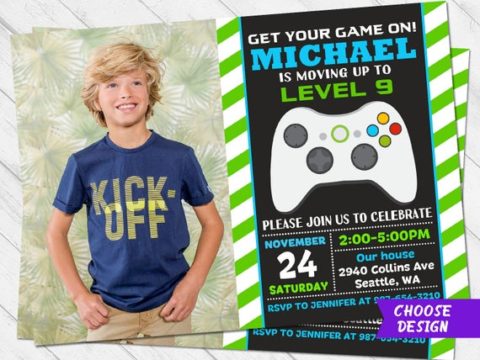 Image for Invite for a Video Game Party