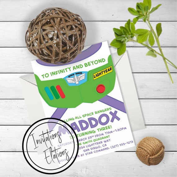Image for Toy Story Buzz Birthday Invitation 