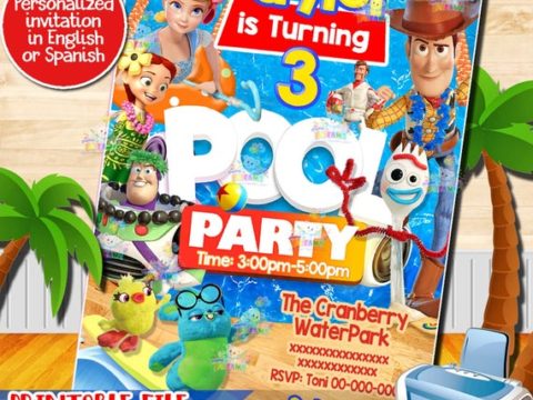 Image for Toy Story Pool Party Invitations