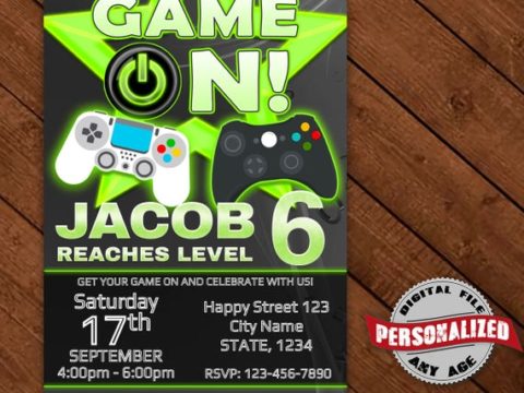 Image for Video Gamer Party Invitation