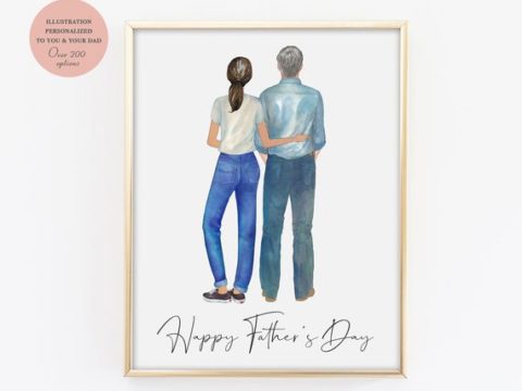 Image for Father's Day Illustration Print