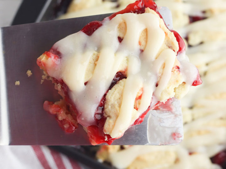 Image for Gluten Free Cherry Pie Bars with Cream Cheese Glaze