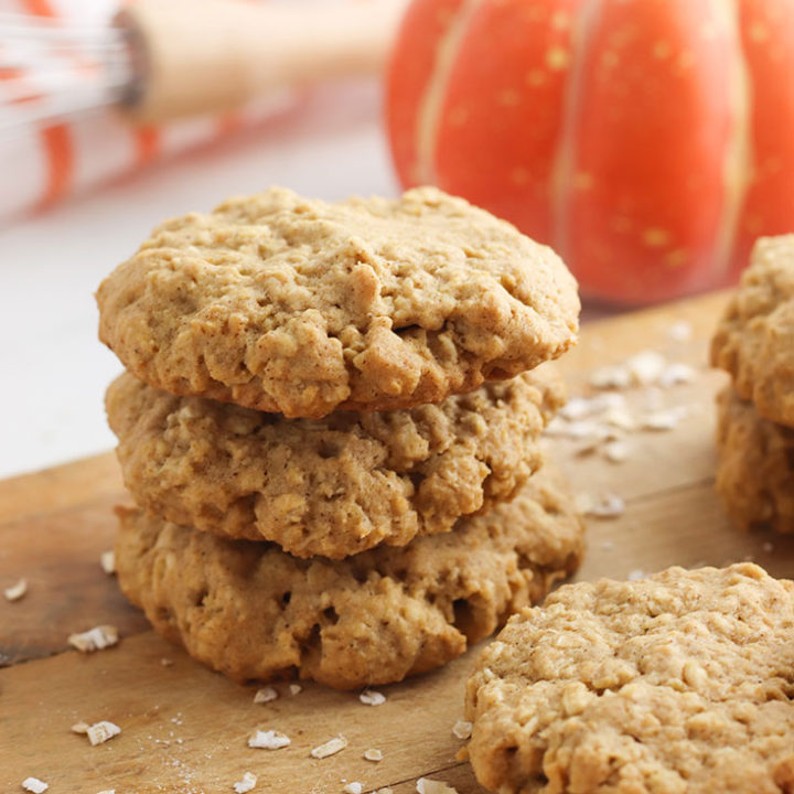Gluten Free Pumpkin Oatmeal Cookies