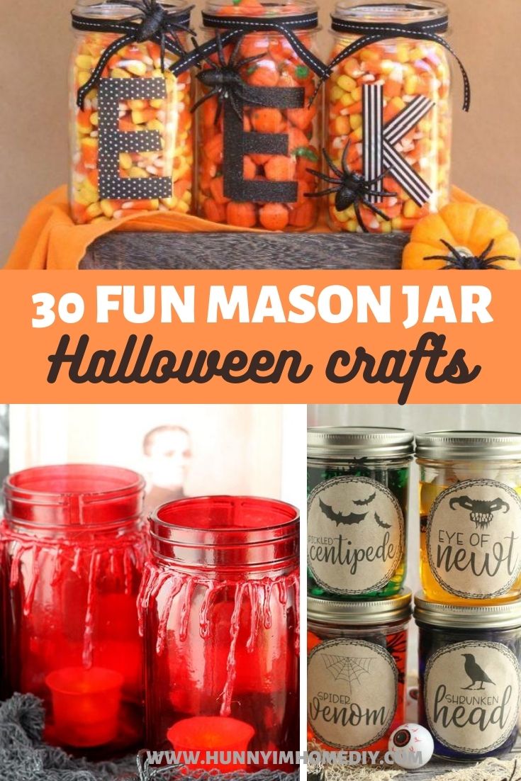 20 Spooky Halloween Mason Jar Crafts