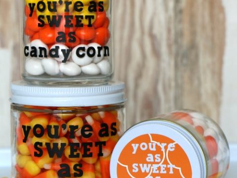 Image for Candy Corn Halloween Gift Jar