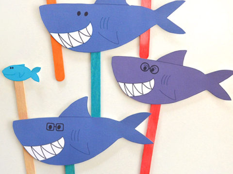 Image for Printable Shark Puppets