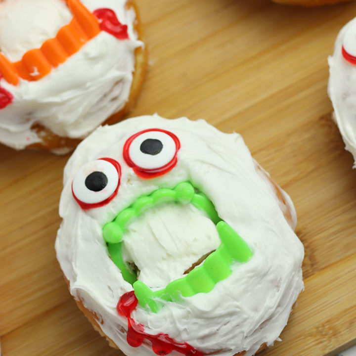 Vampire Donuts for a Halloween Themed Breakfast