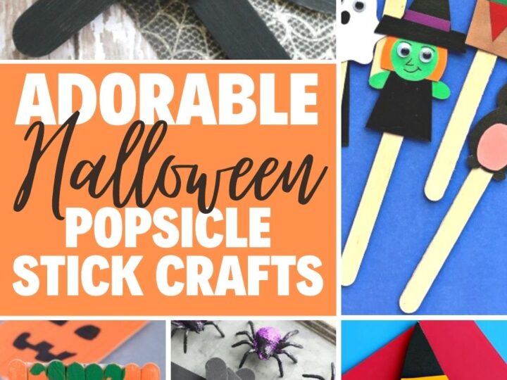 Halloween popsicle stick crafts for kids