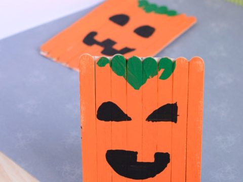 Image for Popsicle Stick Pumpkin Craft – Halloween Craft