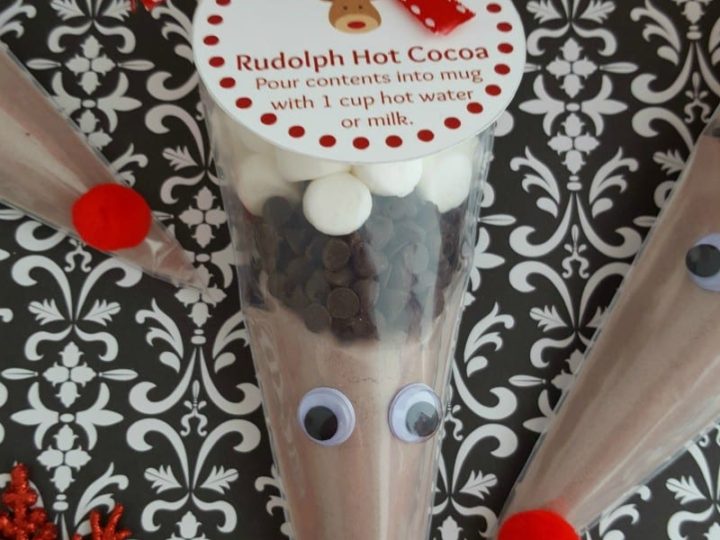 Image for Adorable Rudolph Hot Cocoa DIY Holiday Gift with Printable