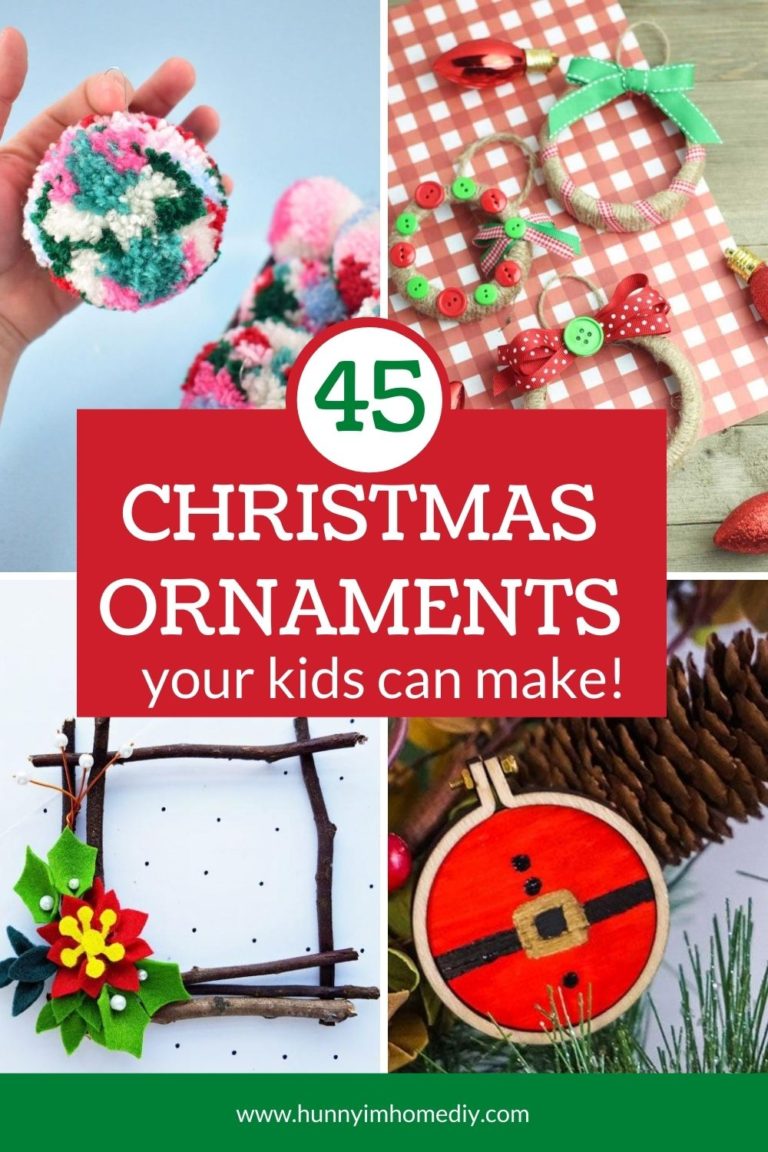 45 Adorable Christmas Ornament Crafts for Kids