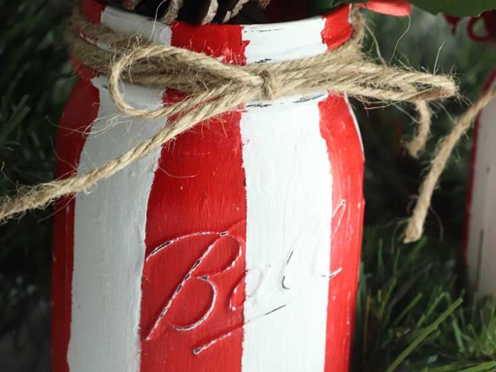 mason jar Christmas decor