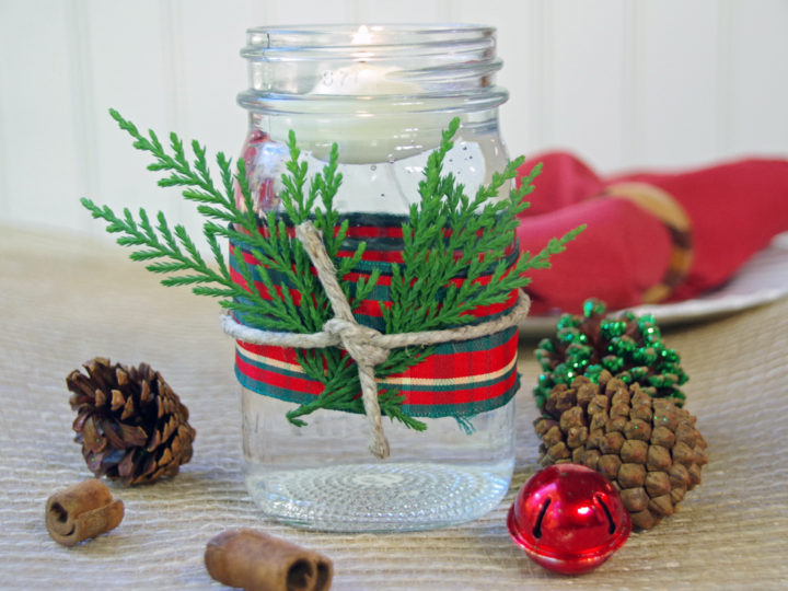 Image for Christmas Candle Decorating Ideas that Take Less Than 5 Minutes to Make