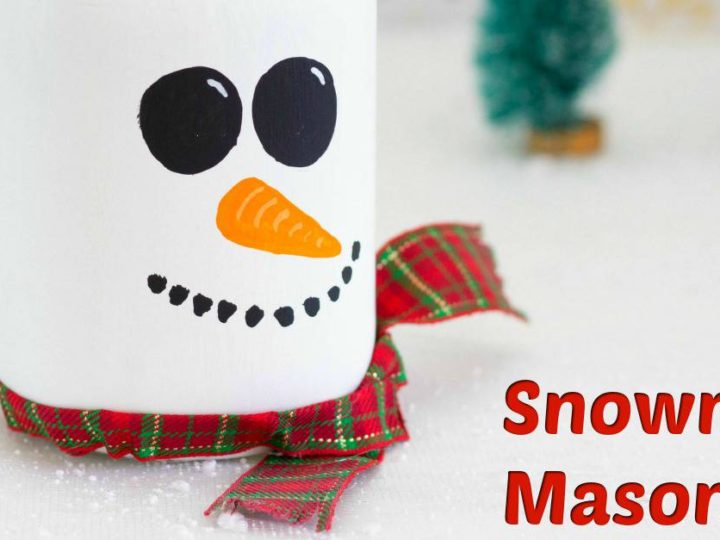 Image for How To Make A Cute Snowman Mason Jar