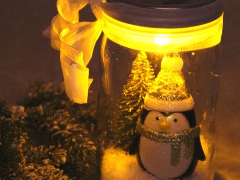 Image for Illuminated Snow Scene in a Jar