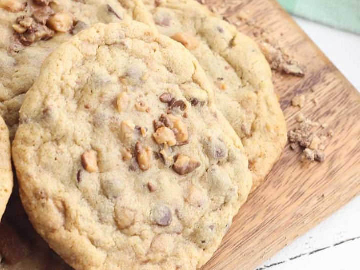 gluten free heath bar cookies