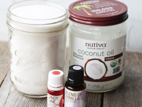 Image for How to Make Candy Cane Peppermint Sugar Scrub