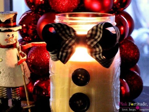 Image for Primitive & Peppermint Snowman Candle DIY