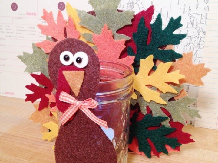 Image for DIY Felt Turkey Votive a Thanksgiving Kids Craft