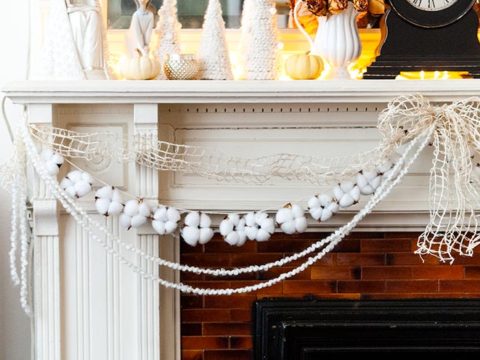 Image for How to Make Natural Cotton Christmas Garland