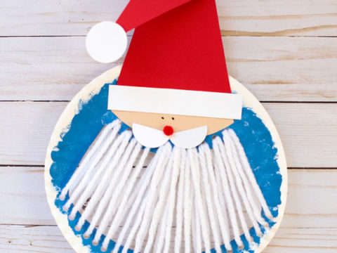 Image for Paper plate Santa beard craft for kids