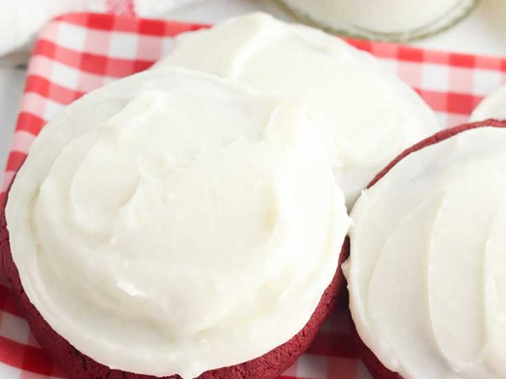 gluten free red velvet cookies cream cheese icing