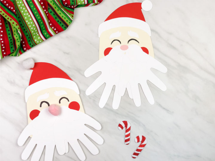 Image for A Simple Santa Handprint Craft For Kids