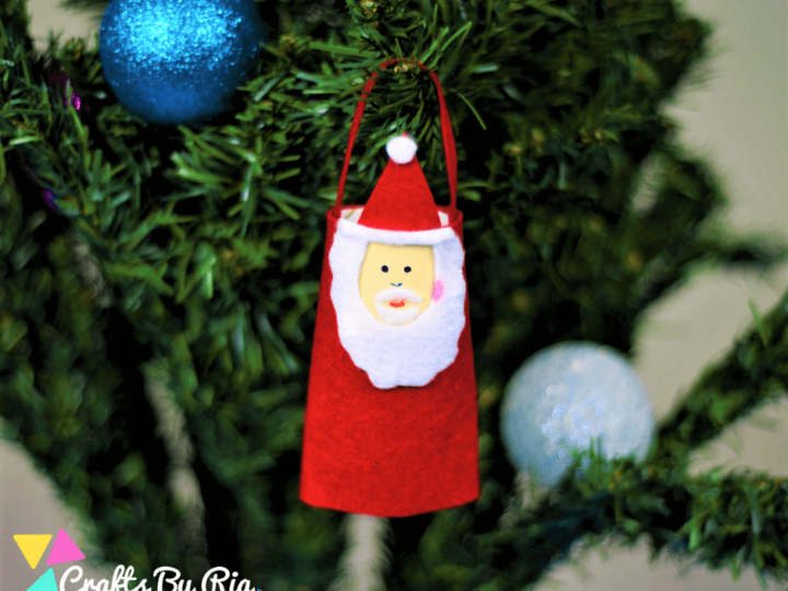 Image for Toilet Roll Santa Christmas ornament for kids