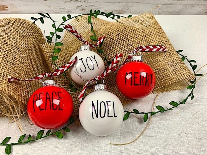 Image for Farmhouse ornaments a DIY Dollar Tree craft idea