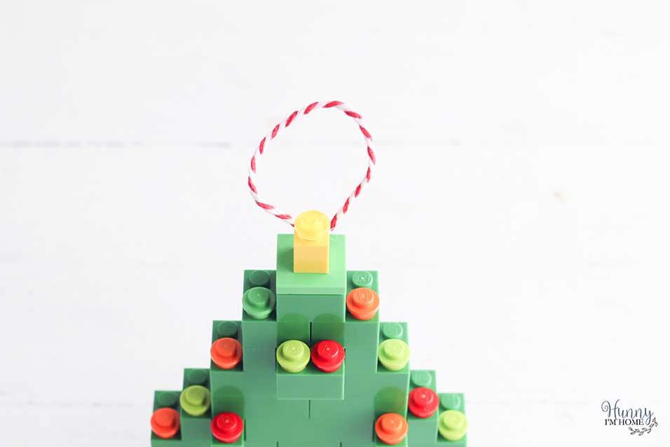 how to make a lego christmas ornament
