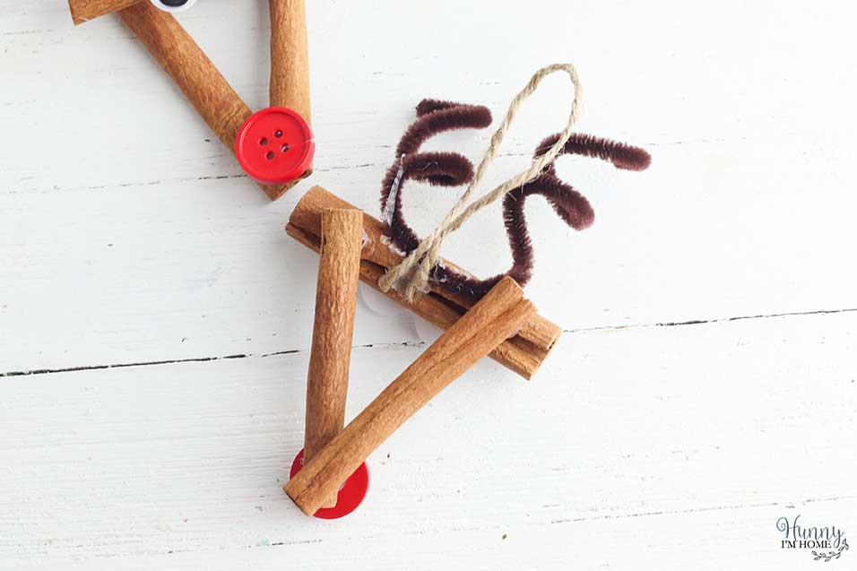 rustic reindeer ornament