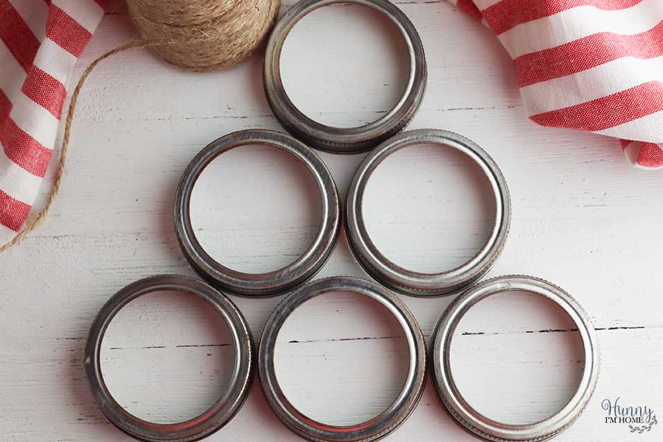 canning lid christmas tree