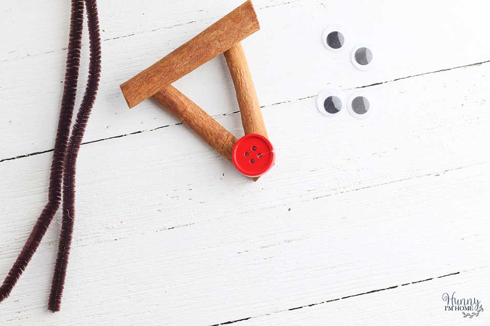 reindeer ornaments with cinnamon sticks