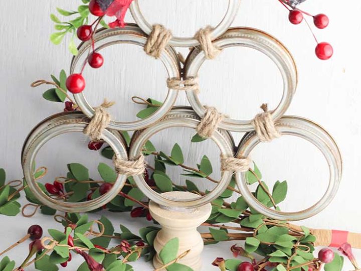 jar lid christmas tree