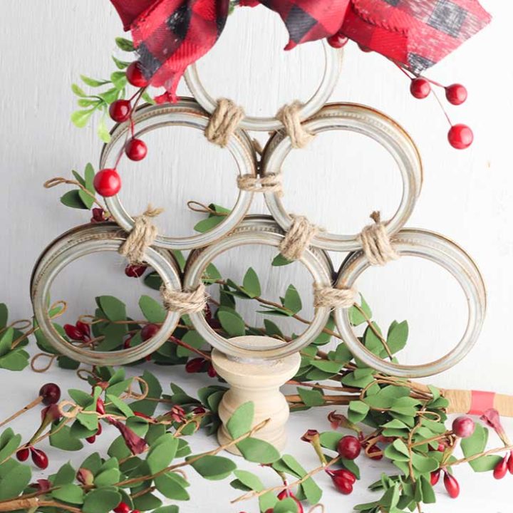 jar lid christmas tree