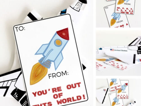 Image for Rocket Valentines (Free Printable)