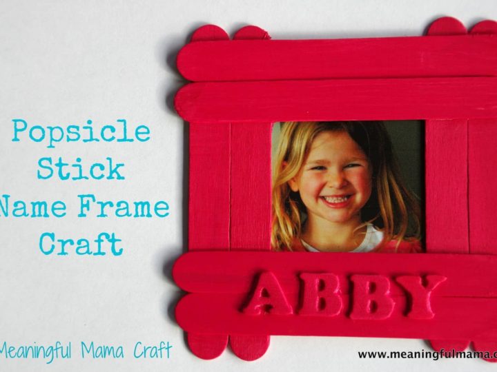 Image for Popsicle Stick Name Frame Craft
