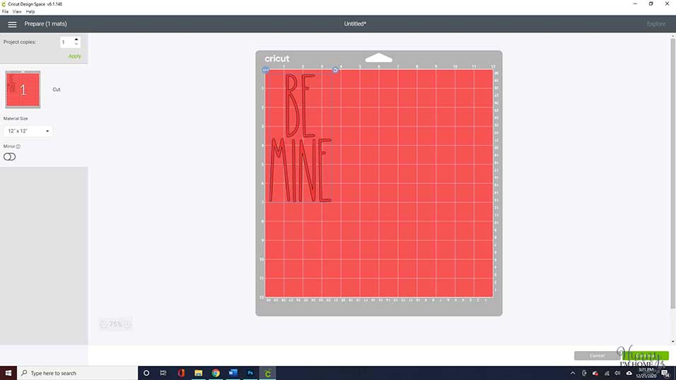 Cricut Be Mine SVG