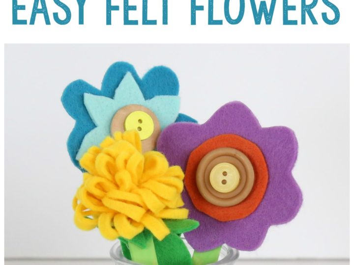 Image for Felt, Button, and Popsicle Stick Flower Craft