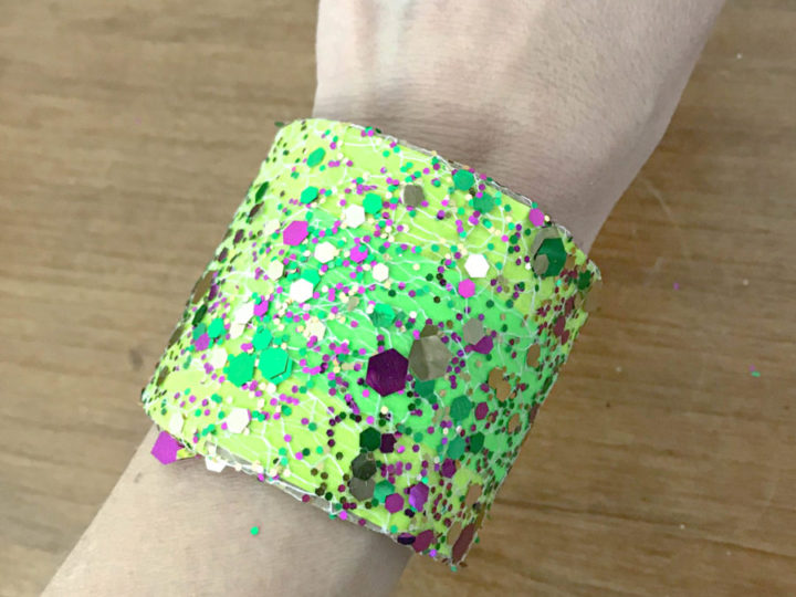 Image for Fun Mardi Gras Crafts for Kids with a DIY Cuff Bracelet