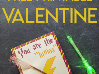 Image for Free Printable Harry Potter Valentine's Day Card