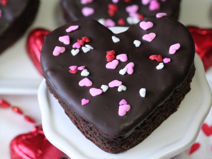 Image for Chocolate Dipped Brownie Hearts
