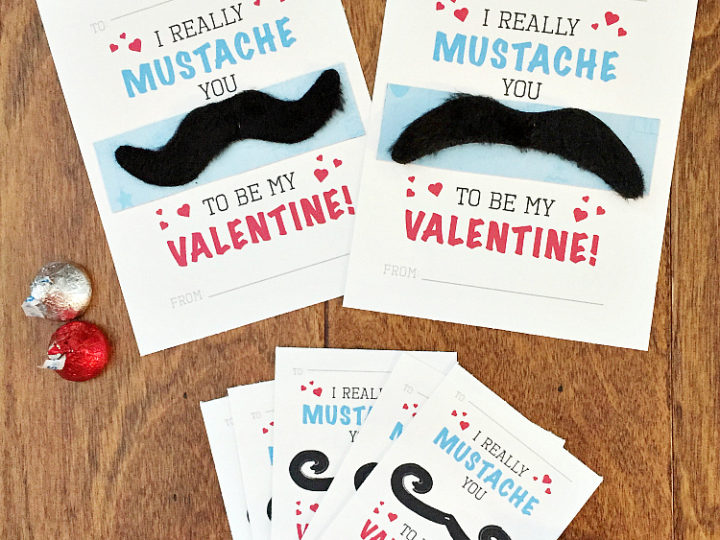 Image for Mustache Valentine Cards Free Printable