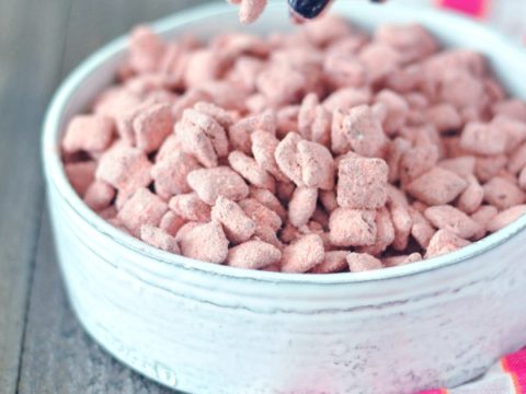 Image for Pink Strawberry Puppy Chow Recipe