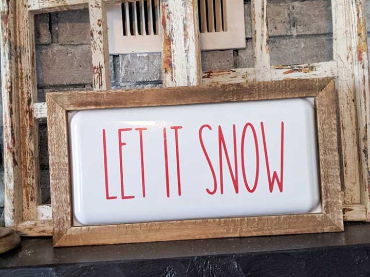 Let it snow Christmas sign