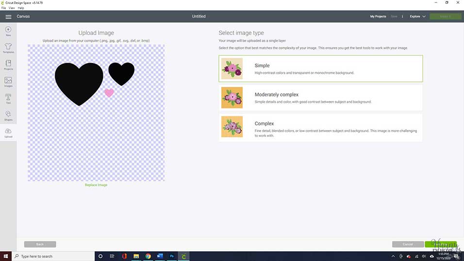 valentines day print then cut craft