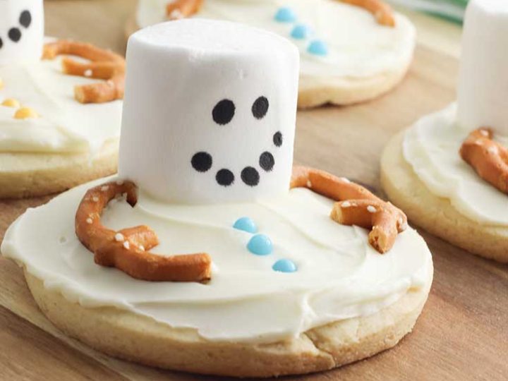 how to decorate easy snowman cookies
