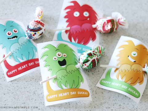 Image for Monster Printable Valentine Cards